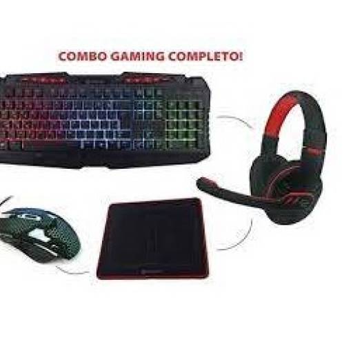 North Tech Combo Gamer Teclado Mouse Auriculares Pad Mouse NT-GX50