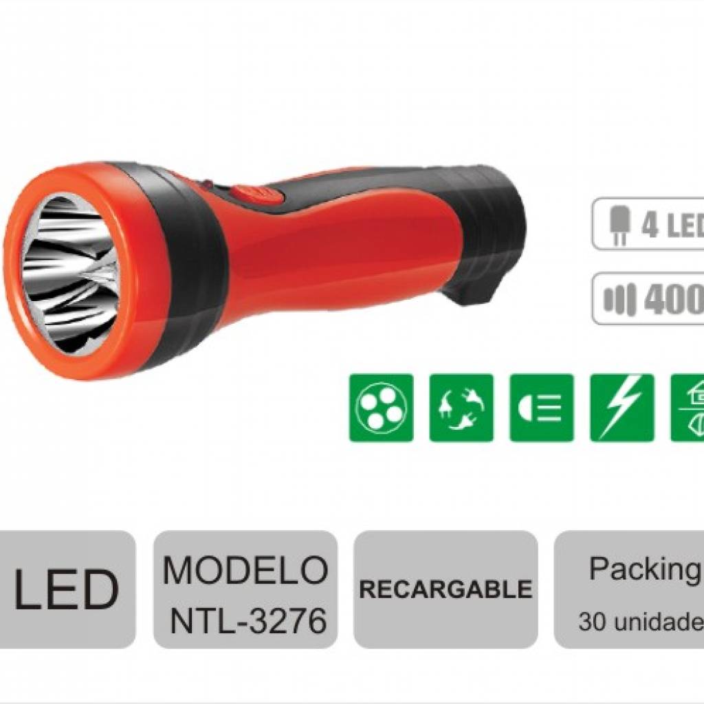 Linterna LED North Tech RECARGABLE  Modelo NTL-3276