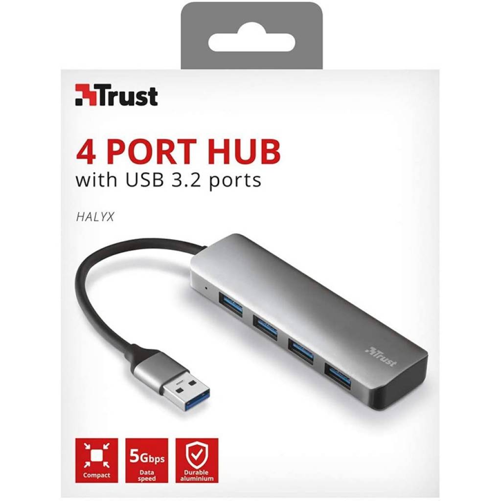 HUB USB 4PUERTOS 3.1 TRUST