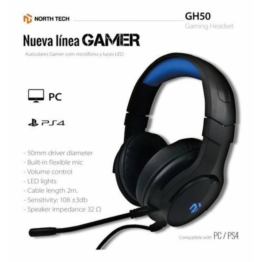 Auricular NT-GH50 Gaming North Tech 