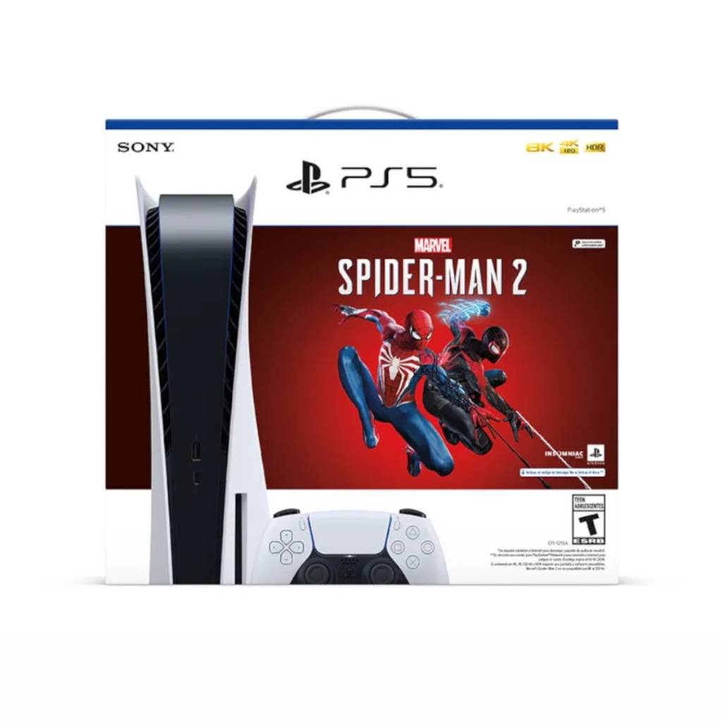 Consola PS5 Sony 16gb 825gb Blu-ray Dvd Spider-Man 2